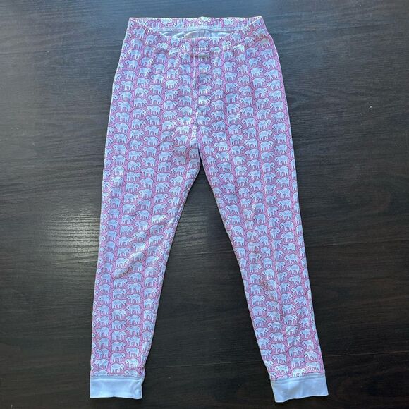 Roller Rabbit Girls Pima Cotton Elephant Printed Long Sleeve 2PC Pajama Set 10 - Picture 3 of 12